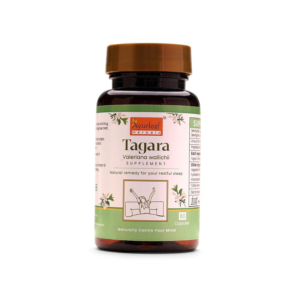 Ayurleaf Herbals Tagara Capsule - 60 Caps (Pack of 2)
