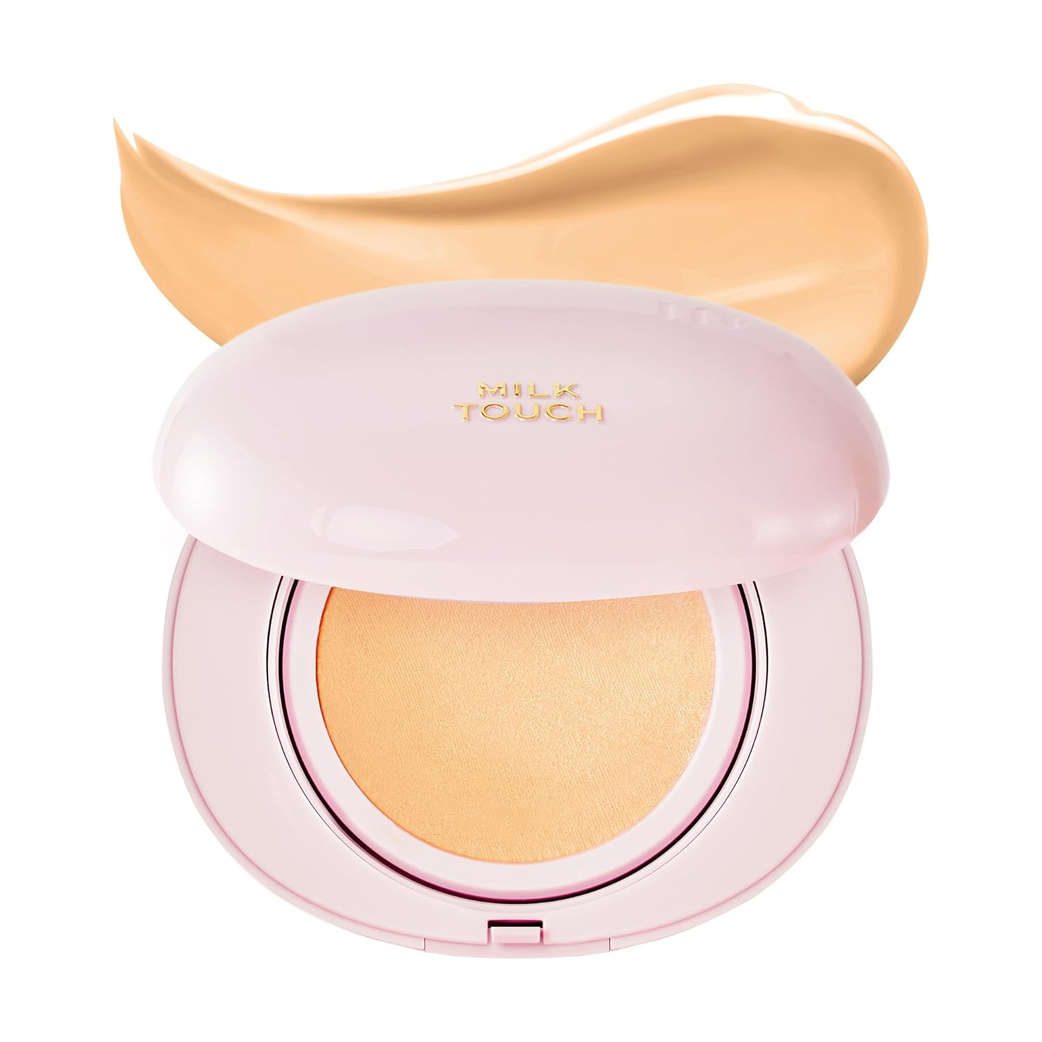 milktouch All-Day Skin Fit Milky Glow Cushion Foundation 24W Honey â€“ Warm Beige Glow, Seamless Coverage Cushion Makeup | 15g