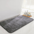 Luxe Home International Microfibre Rectangular Bath mat Super Soft Anti Skid Newman Mats For Bathroom Colour Silver