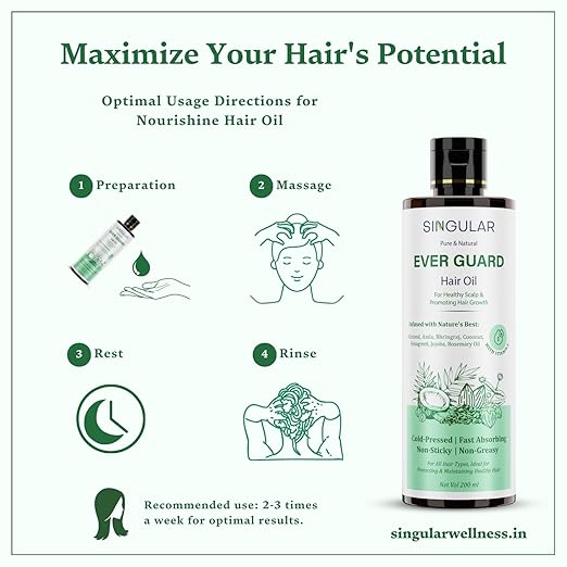 Singular Ever Guard Hair Oil for Men & Women - 200 ml