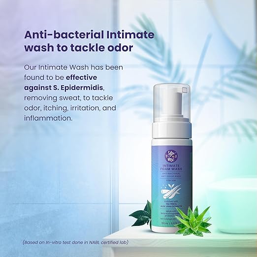 Yu n Me Anti-Bacterial & Anti-Odor Intimate Foam Wash for Men - 150 ml