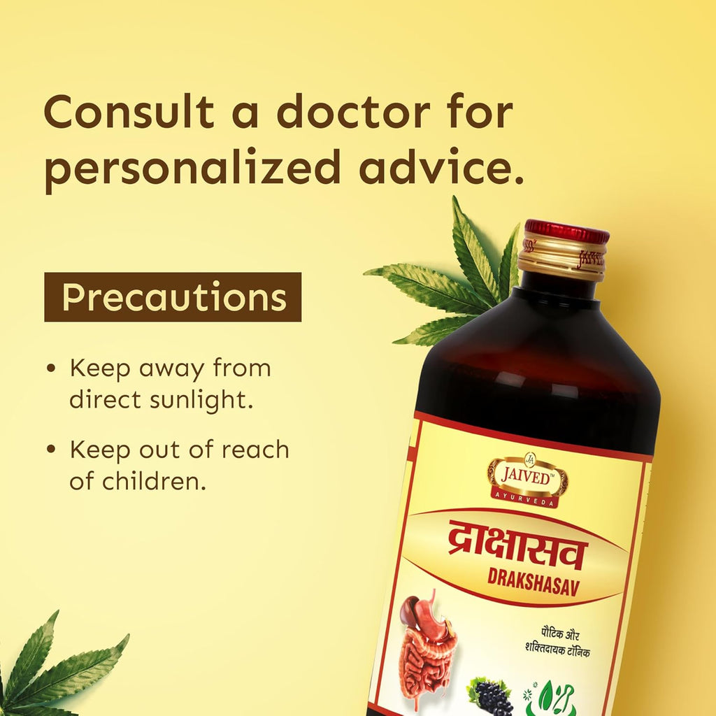 Jaived Ayurveda Drakshasav | Boost Energy, Improve Digestion | 450 Ml | Pack of 3
