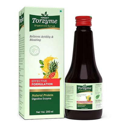 Torzyme Naural Protein Digestive Enzyme Syrup - 200 ml (Pack of 3)