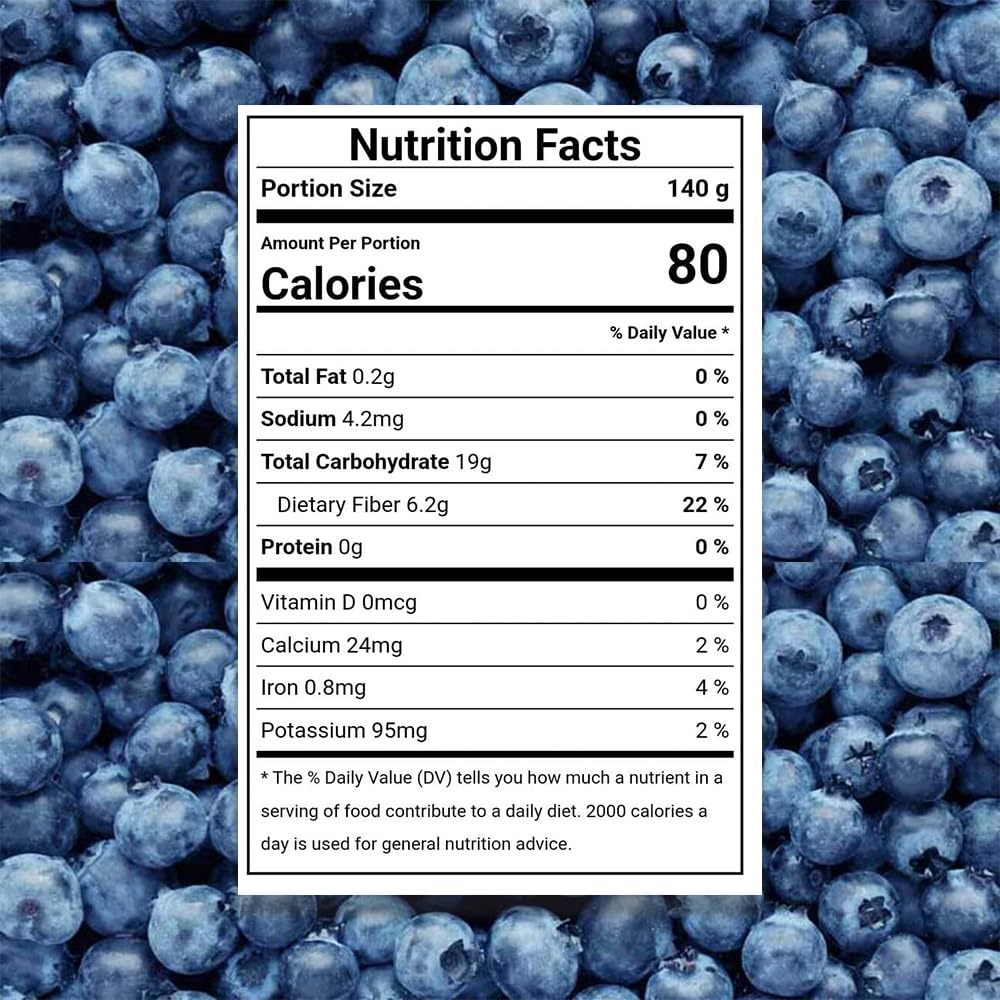 RANEJA 100% Natural Premium Blueberries Without added Sugar | Dried Seedless Blueberries | Dry Fruits | Healthy & Tasty Whole & Dried Blueberry | Rich In Calcium And Vitamin K | Non-GMO(200gm)