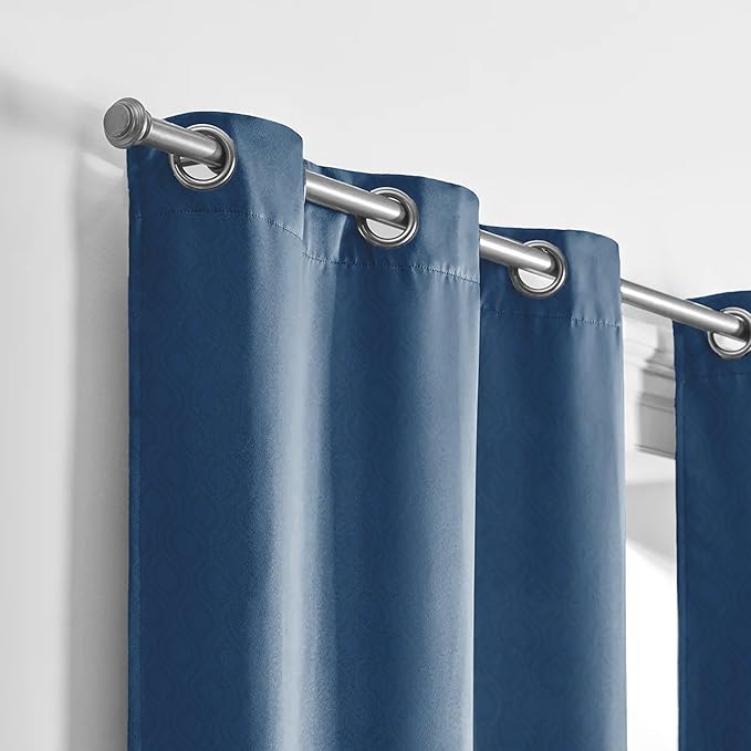 Stoa Paris Curtain for Home, Single pc Patterned Curtain for Window, Living Room Colour Celestial Blue