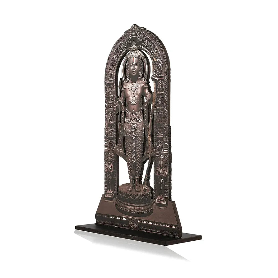 CraftVatika Ram Lalla Idol Ayodhya MDF Murti Statue Set of 2 Ayodhya Ram Lalla Wooden Murti