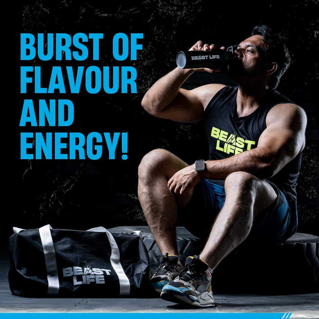 BeastLife High Recovery BCAA – Fruit Punch Flavour | 2:1:1 Blend | 120g | Fast-Absorbing Recovery Formula | Premium Sports Nutrition for Men & Women