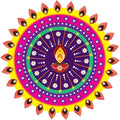 Rangoli Vinyl Wall Sticker Self-Adhesive Wall Decor Parent 2 Design-10