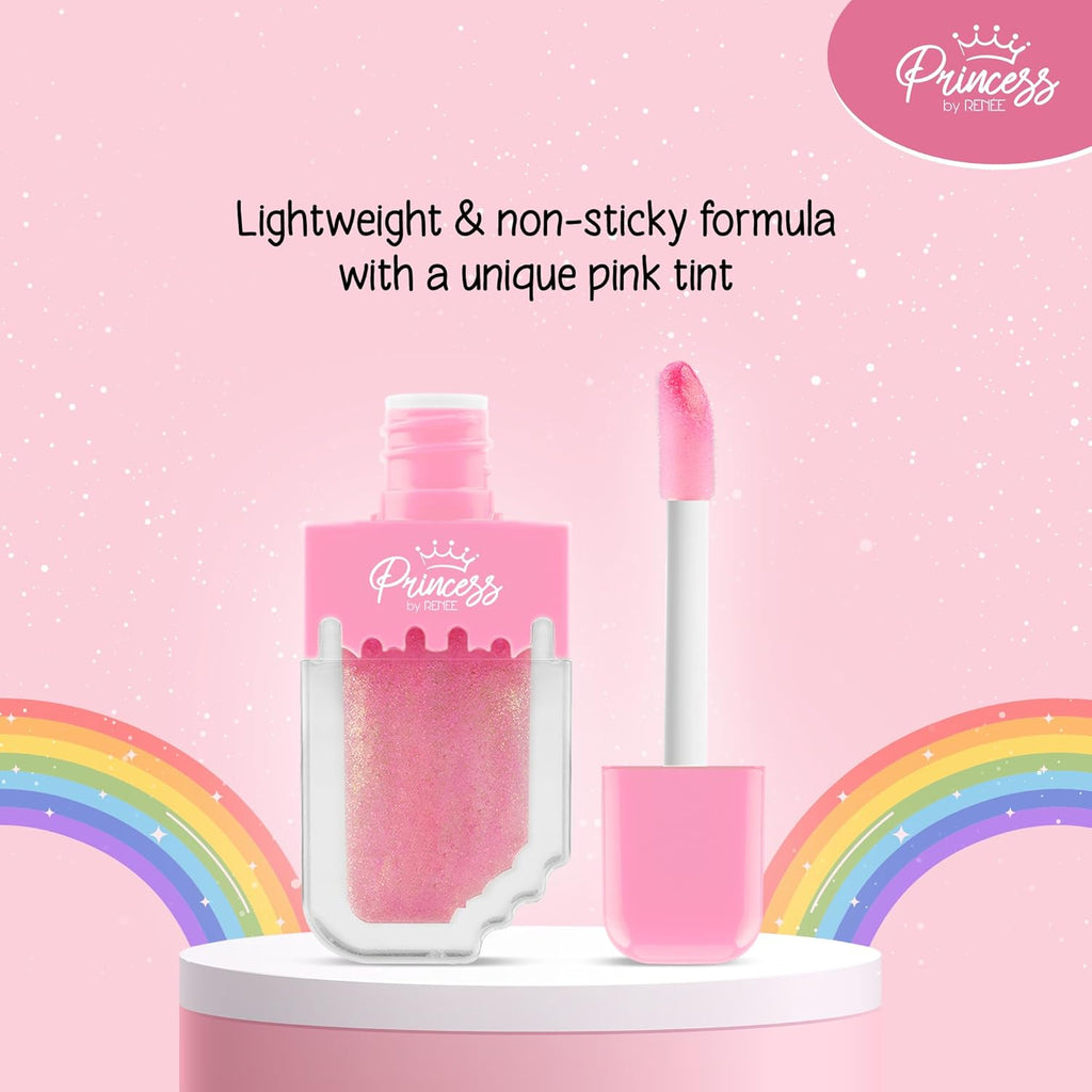 Princess by RENEE Princess Spell Set, Safe & Skin-friendly Lip Care Combo For Preteens | Includes Snowball Lip Balm, Sugar Sparkles Colour Changing Lip Gloss, Bunny Lip Tint