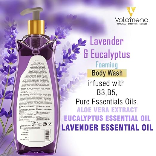 Volamena Lavender Body Wash Sulfate & Paraben - 300 ml