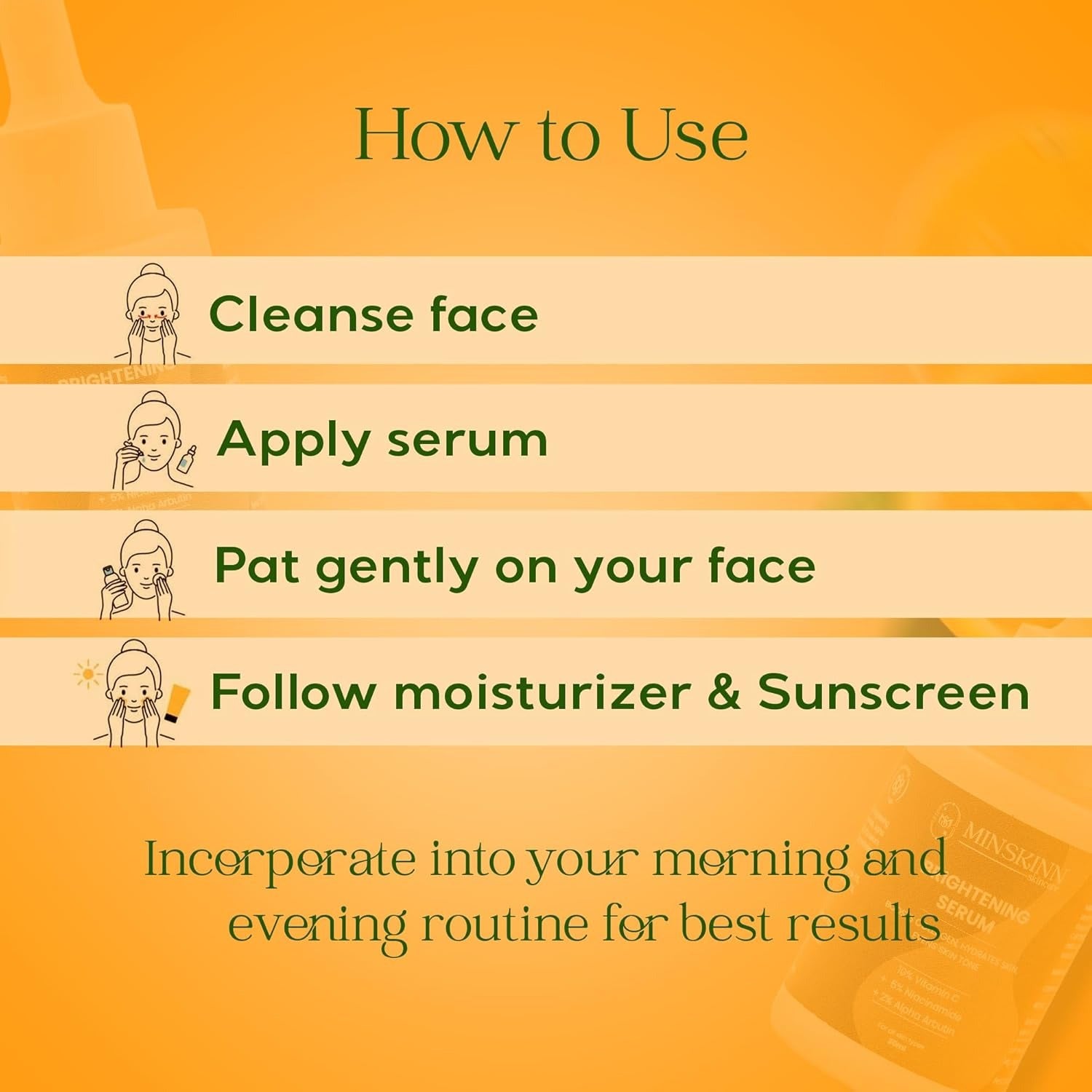 Minskinn Brightening Face Serum - 30 ml