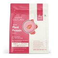 Happy Cultures Plant Protein 505g - Strawberry & Almond | 24g Protein | Vegan | Pea & Brown Rice Protein | No Added Sugar | Dairy Free | Probiotics | Easy Digestion | For Men & Women