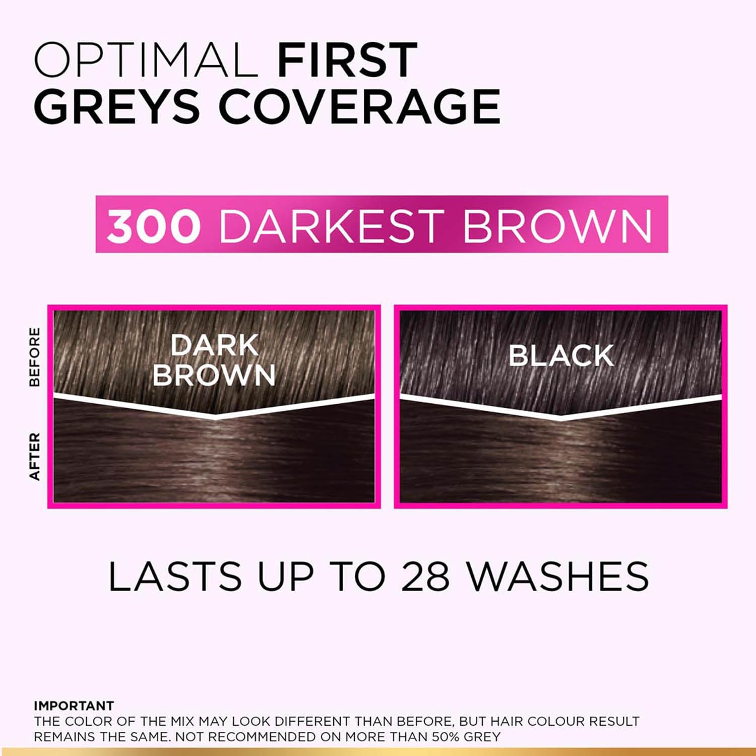 L'OrÃ©al Paris Casting CrÃ¨me Gloss Hair Color With Glycolic Gloss Complex | 5X Glossier Hair Color | Shade 300 - Darkest Brown | 60g + 40ml + 60g