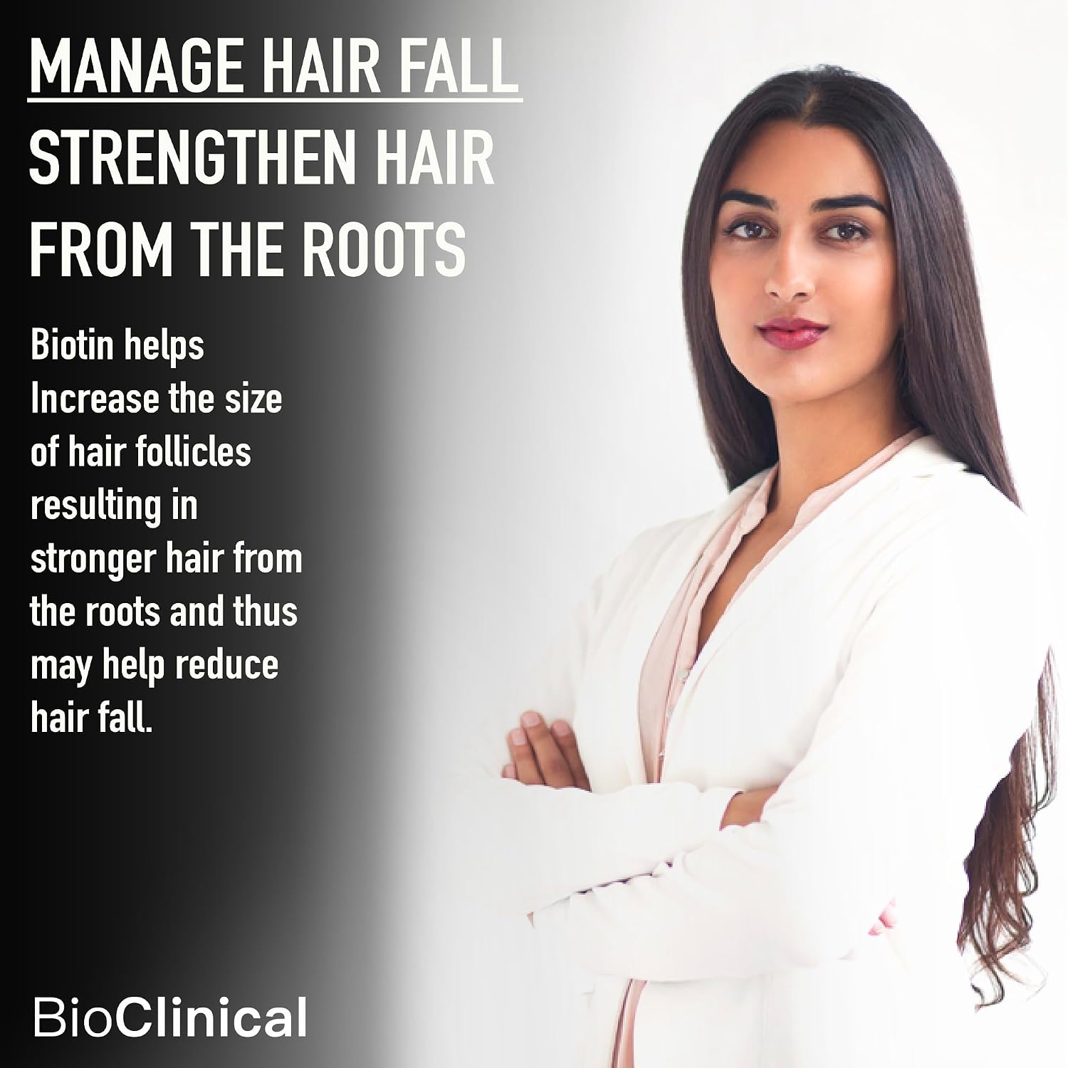 BioClinical Biotin Tablets for Hair Growth - Biotin 10000mcg for Hair,Skin & Nails - Supplement for Men & Women Hair Growth - Vegan Vitamin B 7 -PureVe Forte Medicine -120 Veg Tablets