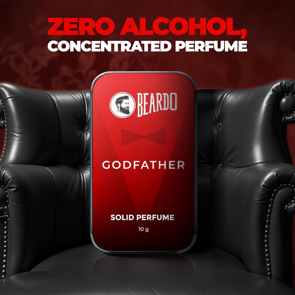 BEARDO Godfather Solid Perfume Wax For Men 10G | Strong & Lasting Fragrance | For Date Night | Gift For Friends | Gift for men | Gift For Husband | Gift for Men