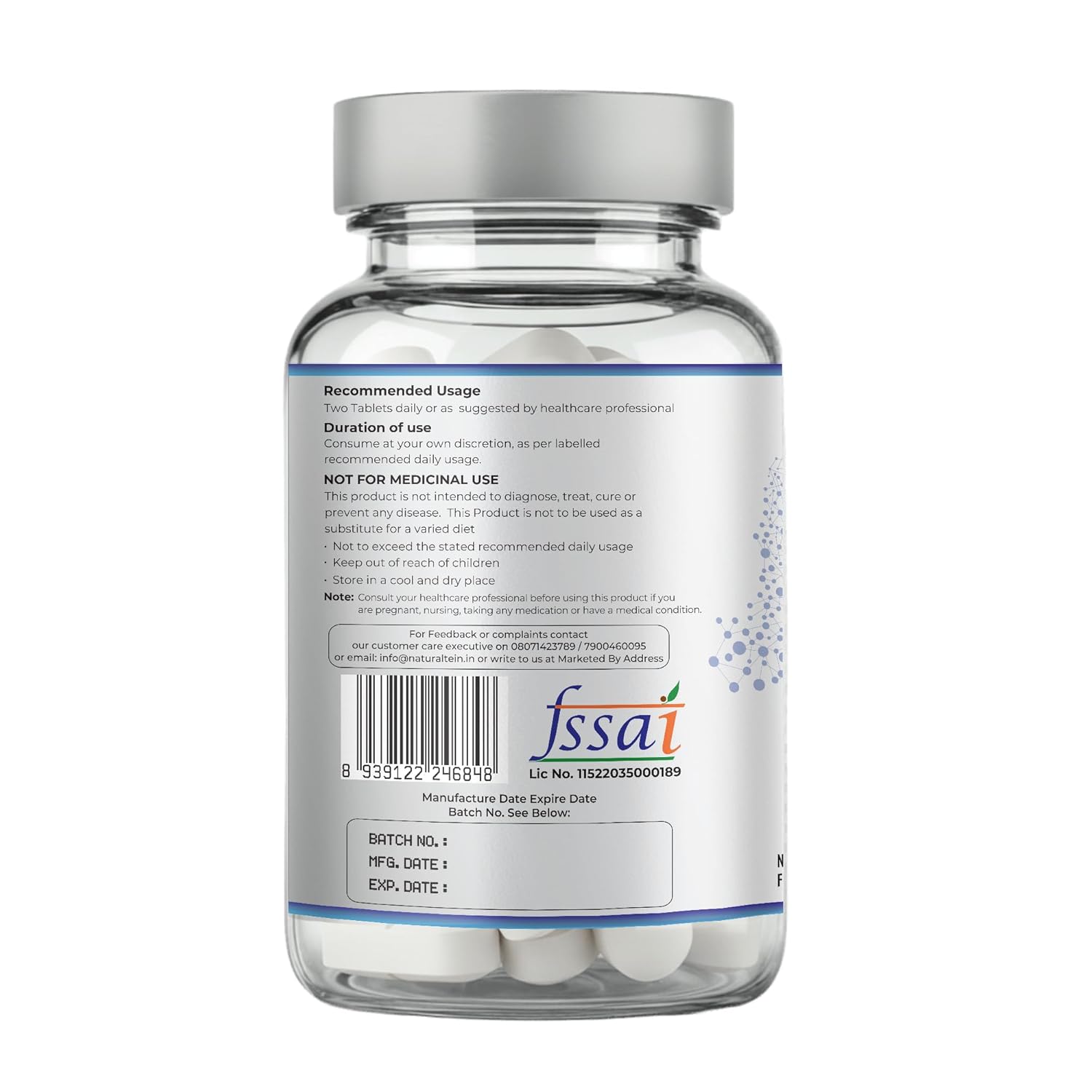 NATURALTEIN Calcium Citrate with Vitamin D3 & K2 MK-7 | High Absorption Bone & Joint Support | Helps Calcium Utilization, Muscle Strength & Immunity | Vegan, Non-GMO | 30 Tablets