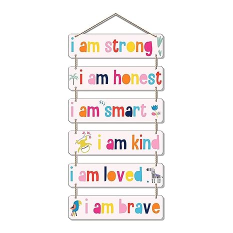 Angel Infinite Inspirational Quotes Decorative Wall Hanging Wooden Decoration Item For Kids Room
