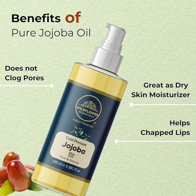 Wildflower Essentials Jojoba Oil Cold Pressed - 100 ml