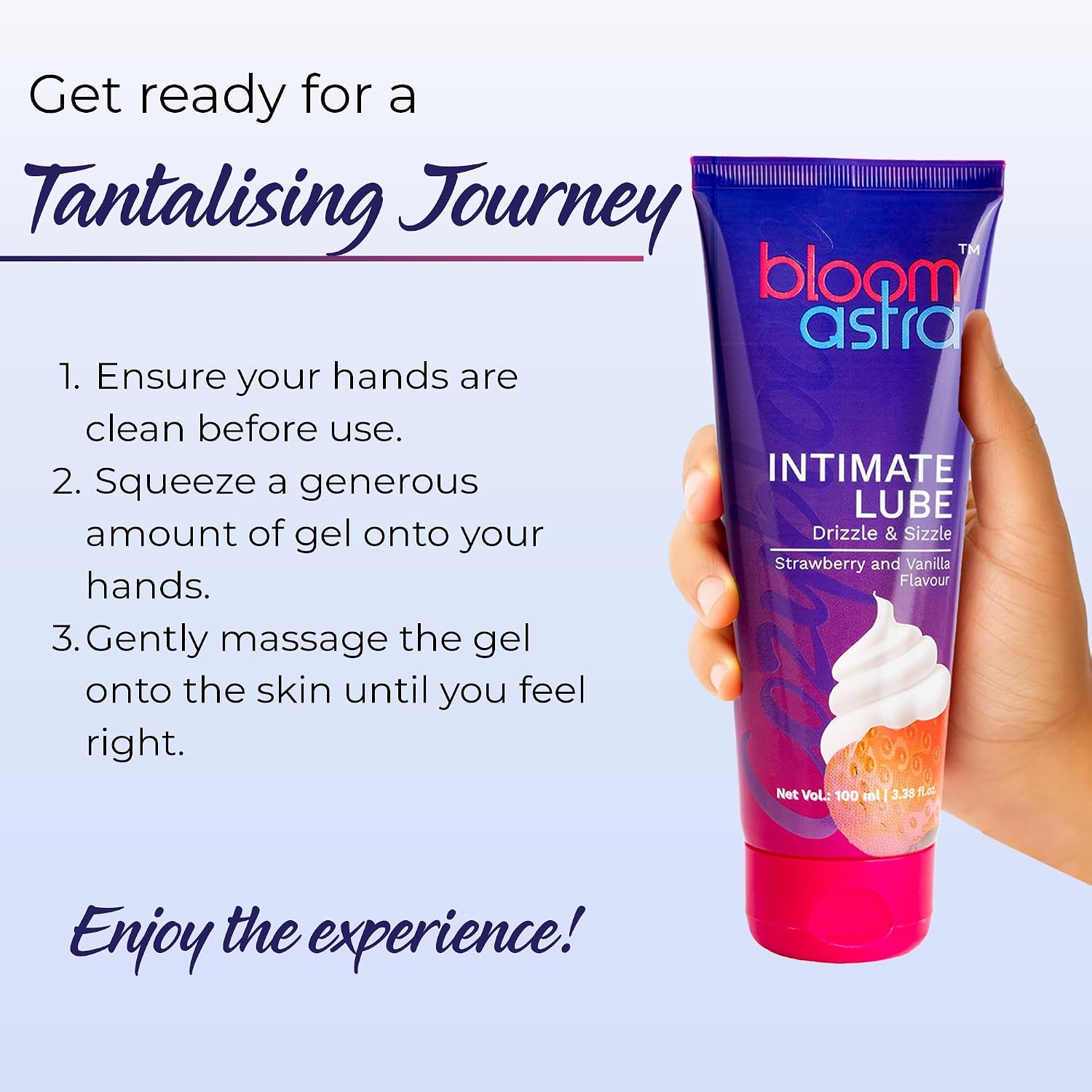 Bloomastra Strawberry Vanilla Flavoured Massage Gel (100 ML)