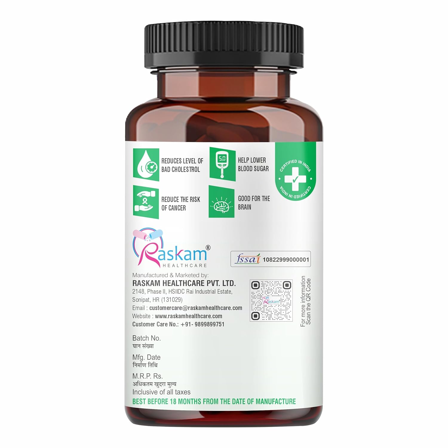 Green Tea 500 mg Leaf Extract 60 Veg Capsules, Boosts Metabolism, Helps in Fat Loss