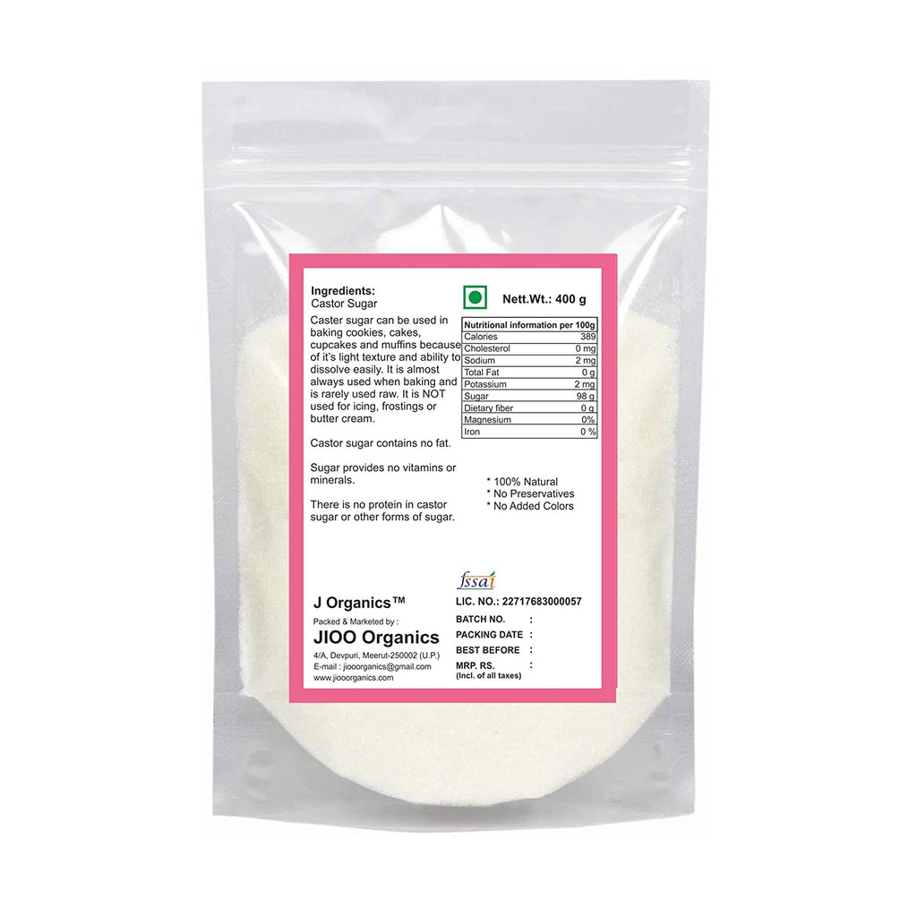 Jioo Organics Castor Sugar - 400 gms