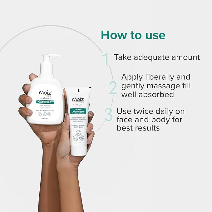 Moiz LMF 48 Lotion | 48 Hour Long-Lasting Moisturizer - 200 Ml