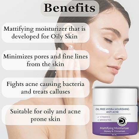 Dermistry Salicylic Acid Oil Free Water Based Mattifying Face Moisturizer - 50 ml