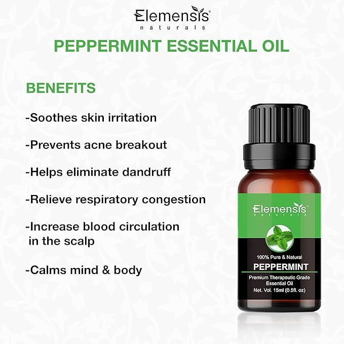 Elemensis Naturals Peppermint Essential Oil - 15 ml