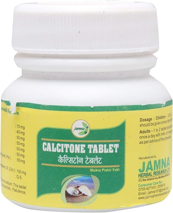 Jamna Herbal Calcitone Tablets | Mukta Pushti Yukt | 60 Tabs | Pack of 2