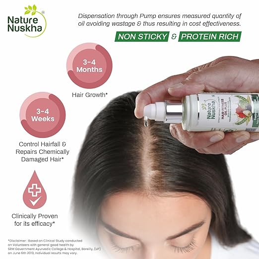 Nature Nuskha Protein Rich Hair Growth Oil with Rosemary - 100 ml