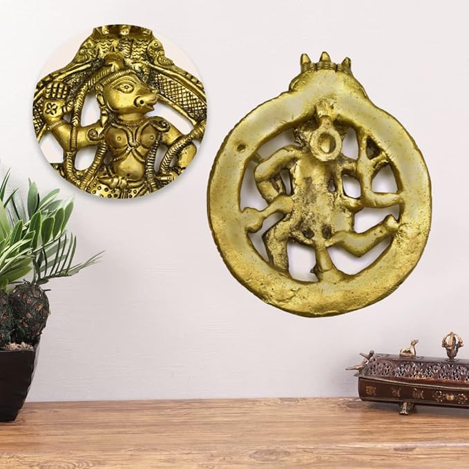 The Advitya Brass Hanuman Plate