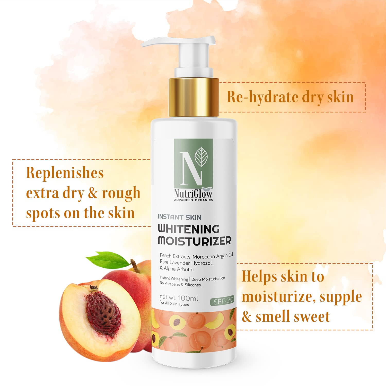 NutriGlow Advanced Organics Moisturizer SPF 20 - 100 ml