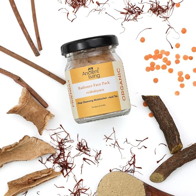 Ancient Living Organic Skin Radiance Face Pack - 20 gms