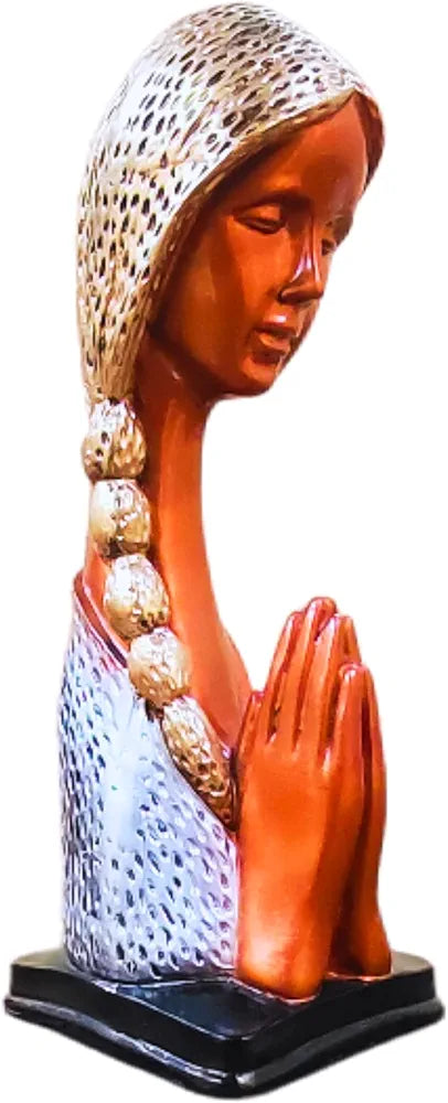 Mariner's Creation Modern Art Welcome Lady Idol Showpiece Metallic Copper Golden Silver