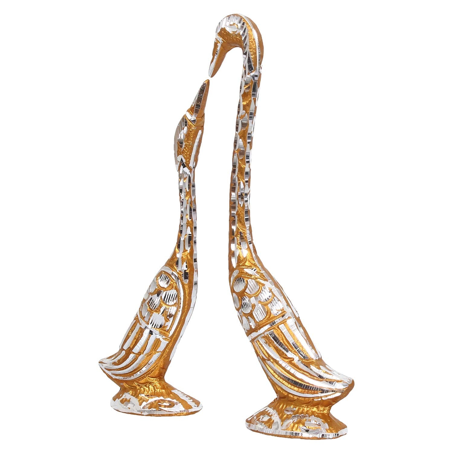 Ecraftindia Cute Swan Love Birds With 7 Inch Height Decorative Figurine