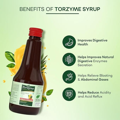 Torzyme Naural Protein Digestive Enzyme Syrup - 200 ml (Pack of 3)