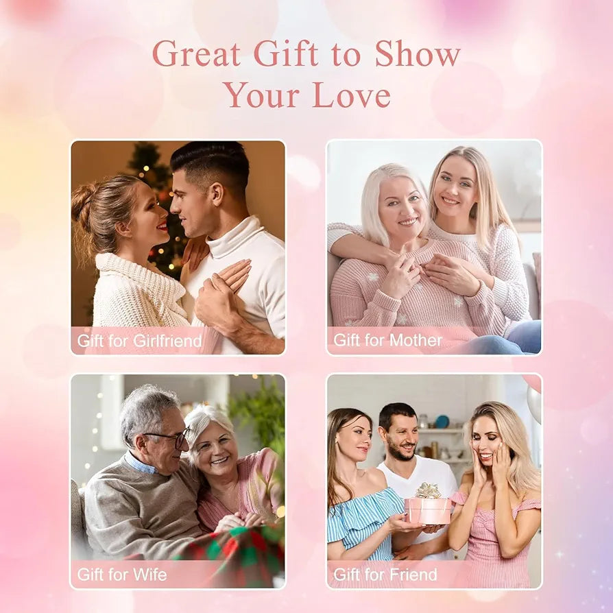 Forever Love Pink Rose Artificial Flower Velvet Box Pink