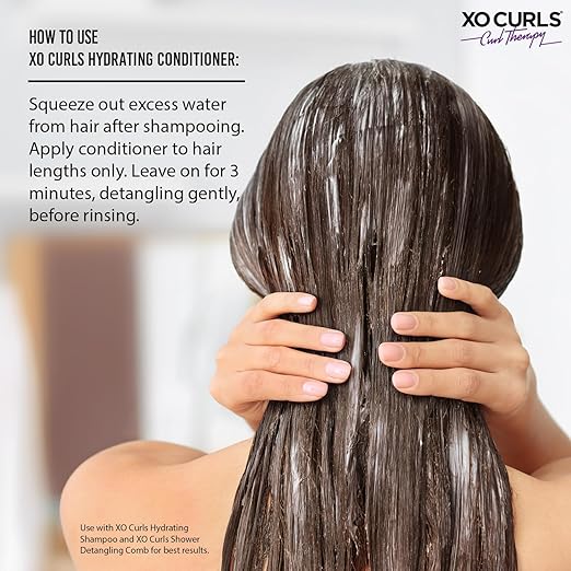 XO Curls Hydrating Conditioner with Argan Oil and Aloe Vera - 250 ml
