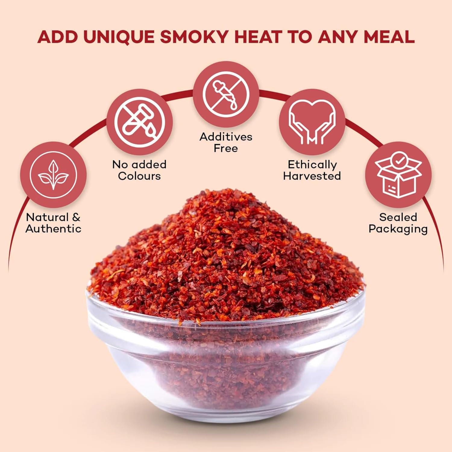 urban platter Korean Gochugaru Hot Pepper Powder, 80 Gm [Coarse Ground Korean Dried Chilli Peppers | Smoky & Spicy| Use For Kimchi And Other Korean Dishes]
