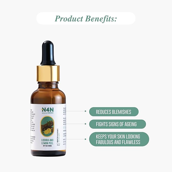 Nature4nature Day Face Serum for Glowing Skin | With Lodhra and Lemon Peel - 30 Ml