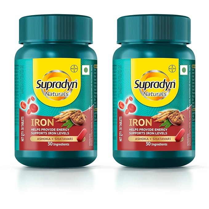 Supradyn Naturals Iron For Women - 30 tablets (Pack of 2)