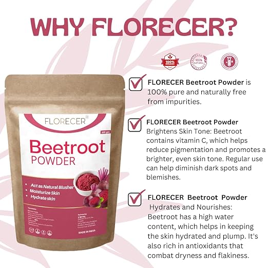 Florecer Organic Beetroot Powder For Face - 100 gms