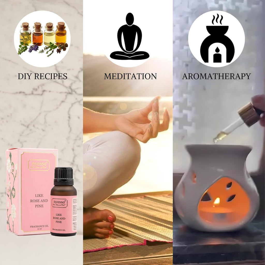 Nyassa Like Rose and Pine Fragrance Oils - 20 Ml