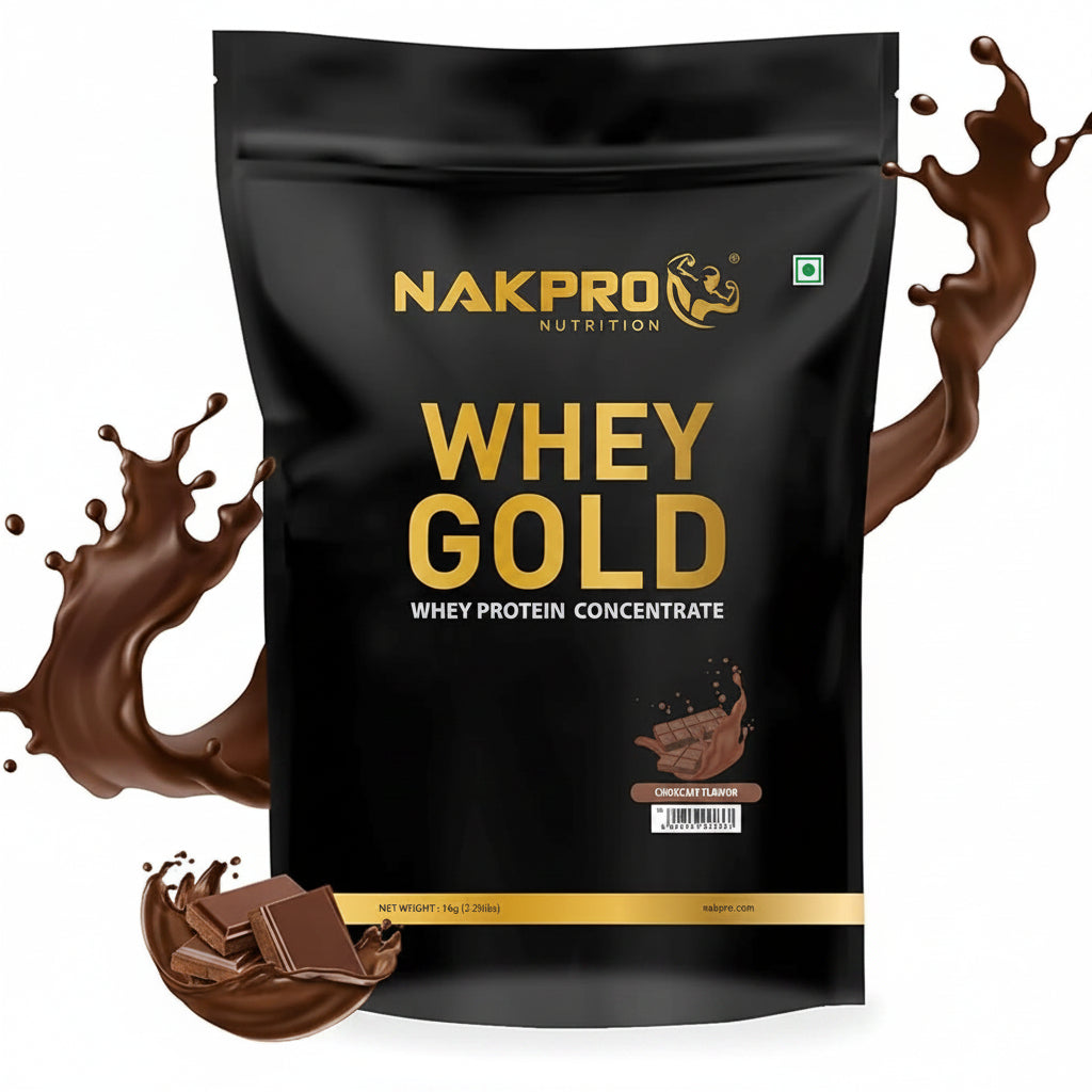 Nakpro Gold Whey Protein Concentrate Chocolate Flavour - 1000 gms