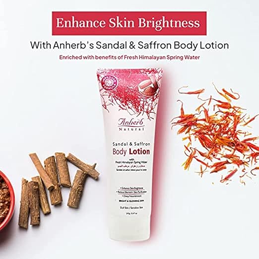 Anherb Sandal & Saffron Body Lotion - 240 gms