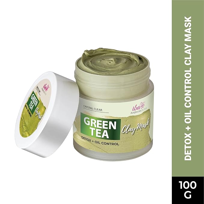 Iba Advanced Active Crystal Clear Green Tea Mask - 100 Gms