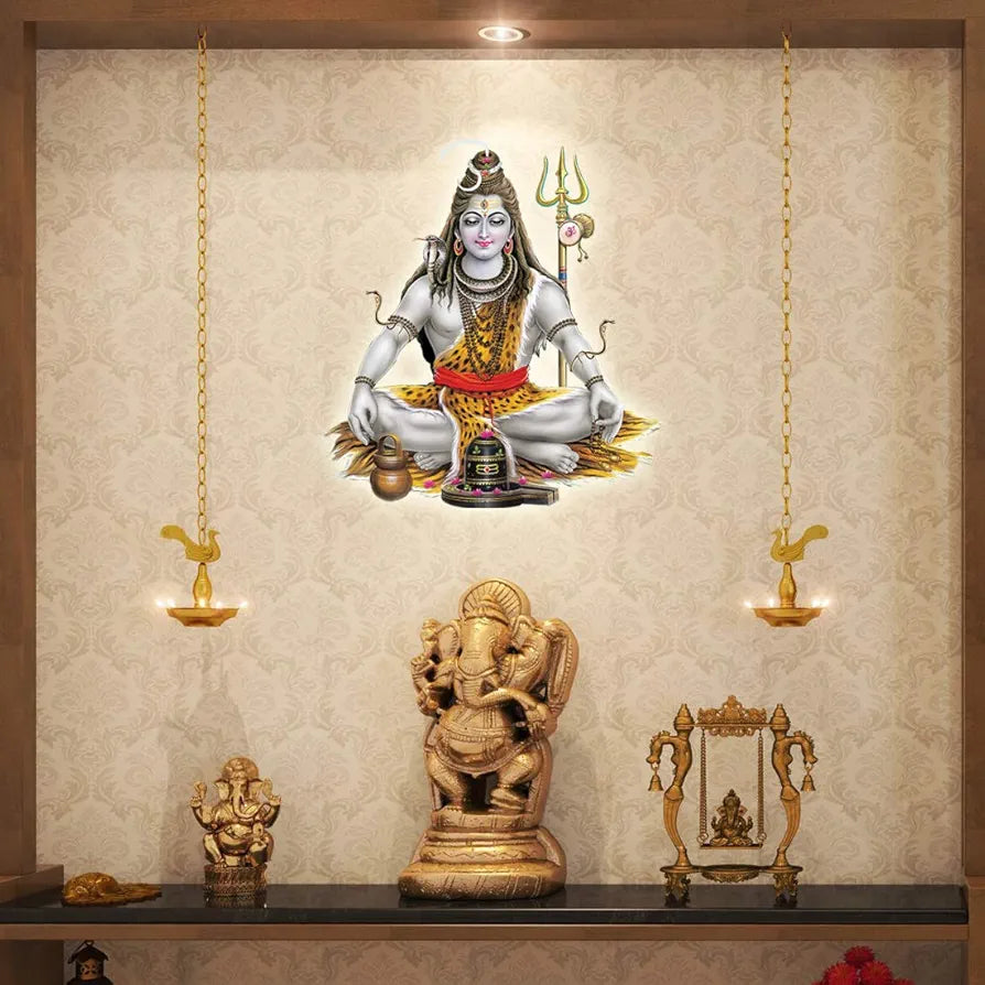 Rangoli Vinyl Religion Wall Sticker 1.96 X 20.86 X 1.96 Inches Multicolour