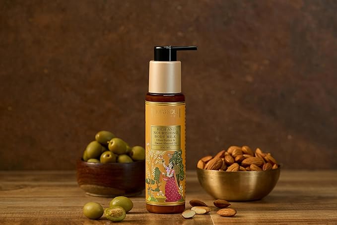 FloraSoul Ayurveda Rich & Nourishing Body Milk Olive Butter & Sweet Almond Oil - 100 Ml