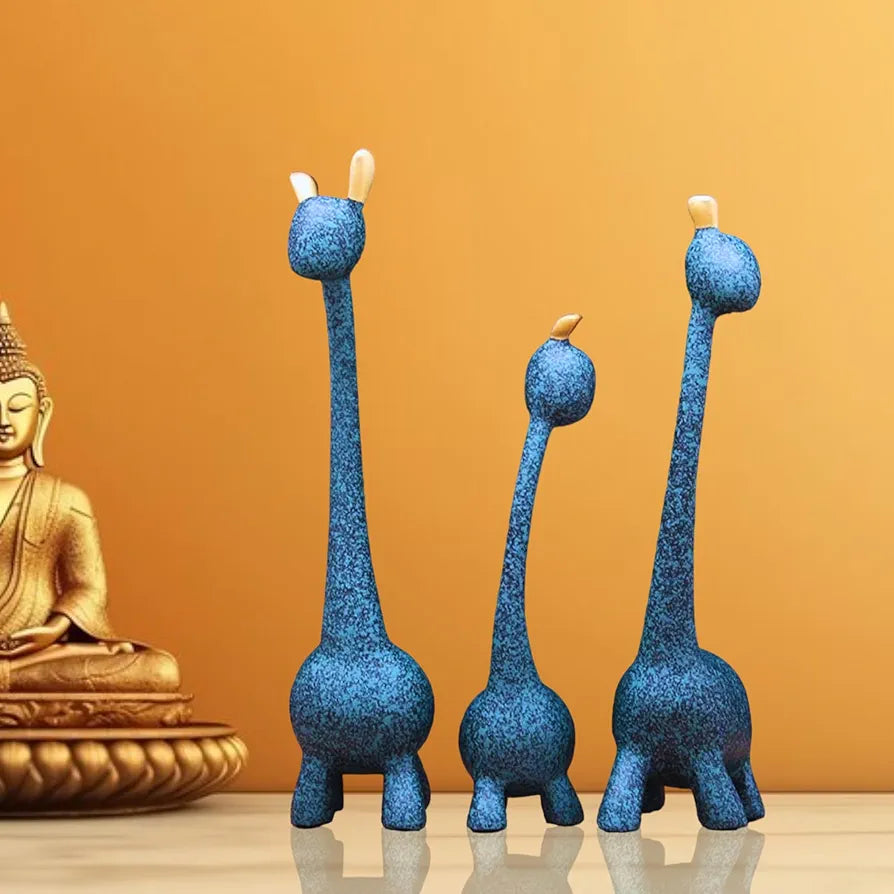 Mariner's Creation Giraffe Home Decor Statue Animal Figurine Sculpture Green Shade