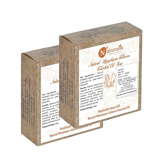 Naturalis Handmade Soap With Natural Calamus Essential Oil - 110 gms (Pack of 2)